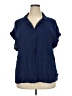 Gap Blue Short Sleeve Blouse Size XXL - photo 1
