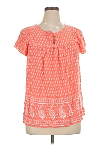 St. John's Bay Short Sleeve Henley (view 1)
