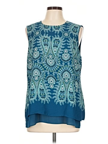 Rose + Olive Sleeveless Blouse (view 1)