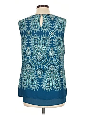 Rose + Olive Sleeveless Blouse (view 2)