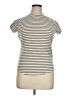 Pilcro Stripes Ivory Short Sleeve Turtleneck Size XL - photo 1