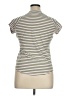 Pilcro Stripes Ivory Short Sleeve Turtleneck Size XL - photo 2