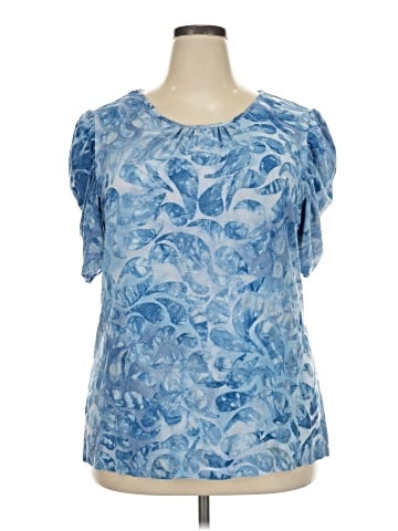 Ashley Stewart Short Sleeve Blouse (view 1)