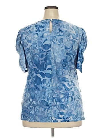 Ashley Stewart Short Sleeve Blouse (view 2)
