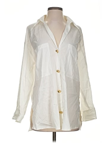 Zara Long Sleeve Button-Down Shirt (view 1)