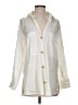 Zara Ivory Long Sleeve Button-Down Shirt Size XS - photo 1
