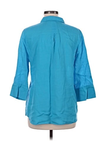 Chico's 3/4 Sleeve Button-Down Shirt (view 2)