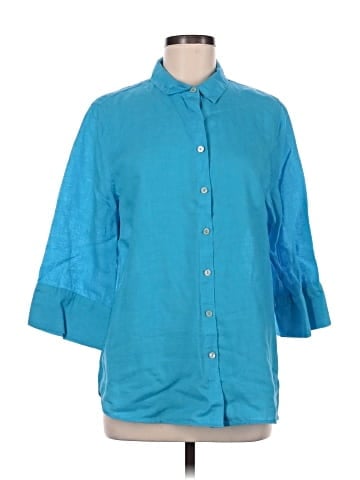 Chico's 3/4 Sleeve Button-Down Shirt (view 1)