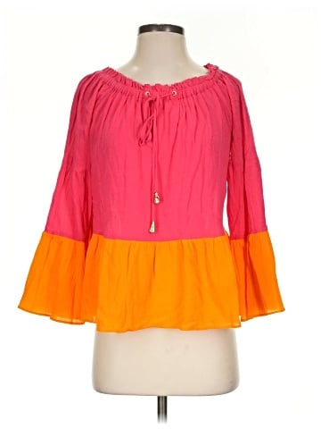 Donna Karan New York 3/4 Sleeve T-Shirt (view 1)