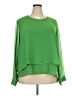 Ashley Stewart 100% Polyester Green Long Sleeve Blouse Size 18 Plus - photo 1