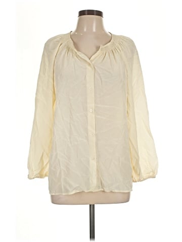 Tucker Long Sleeve Silk Top (view 1)