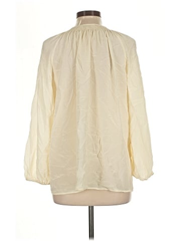 Tucker Long Sleeve Silk Top (view 2)