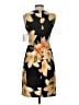 En Focus Studio Print Black Cocktail Dress Size 4 - photo 2