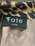 Fate 100% Polyester Animal Print Brown 3/4 Sleeve Blouse Size L - photo 7