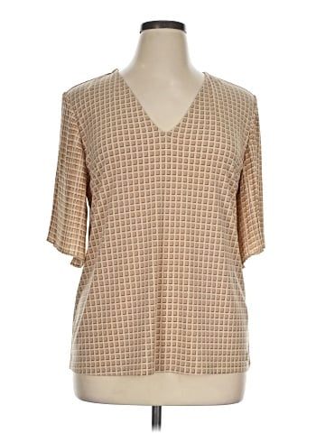Calvin Klein Short Sleeve Blouse (view 1)