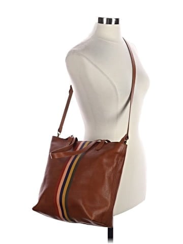 Madewell The Zip-Top Medium Transport Tote: Rainbow Stripe Edition (view 2)