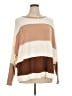 Francesca's Color Block Tan Pullover Sweater Size XL - photo 1