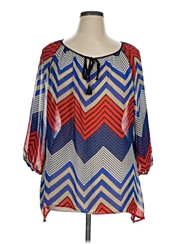 New Directions 3/4 Sleeve Blouse (view 1)