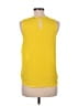 Papermoon 100% Polyester Yellow Sleeveless Blouse Size M - photo 2