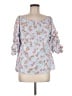 CeCe Blue 3/4 Sleeve Blouse Size M - photo 1