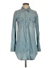 Volcom Blue Long Sleeve Button-Down Shirt Size S - photo 1