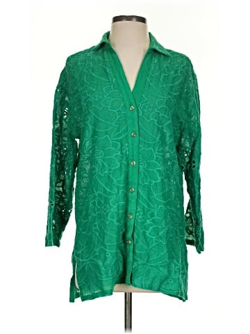 Akemi + Kin 3/4 Sleeve Button-Down Shirt (view 1)