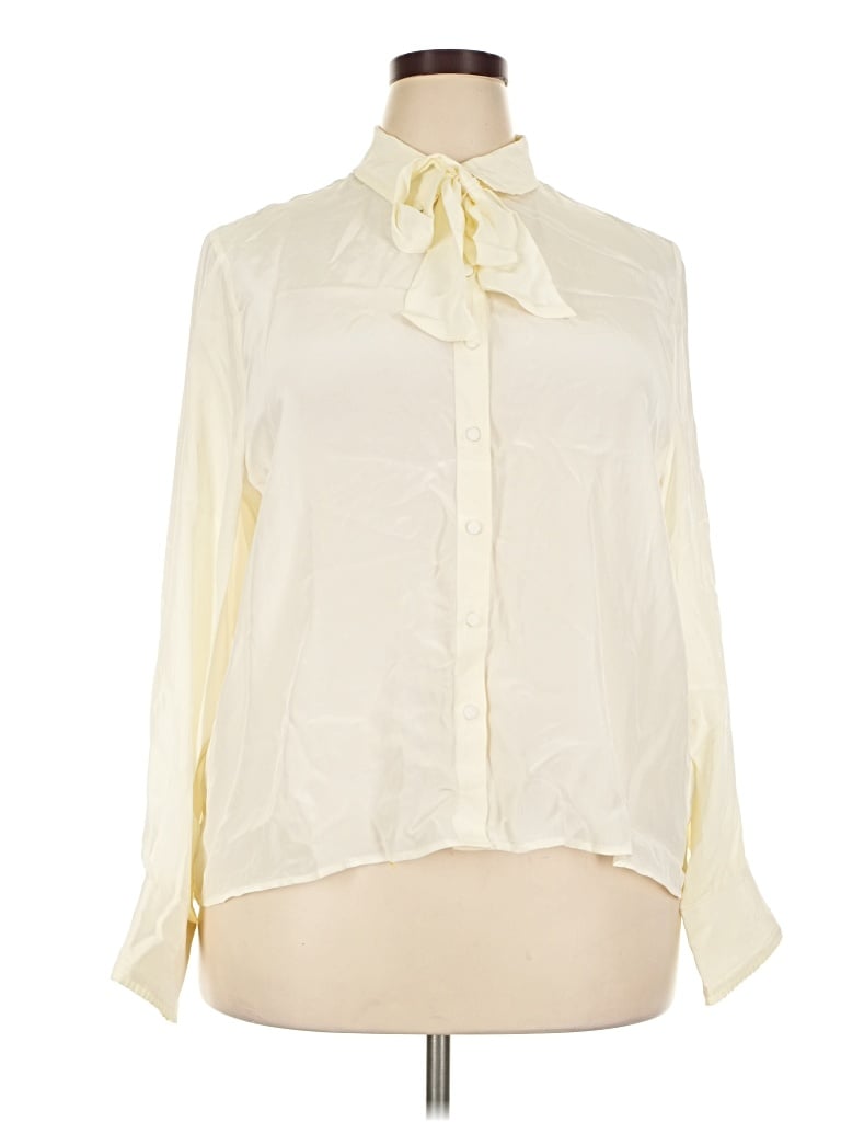 Jcrew Long Sleeve Blouse In Ivory