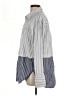 Gap Stripes Gray Long Sleeve Button-Down Shirt Size M - photo 5