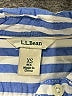 L.L.Bean 100% Cotton Stripes Blue Short Sleeve Button-Down Shirt Size XS - photo 7