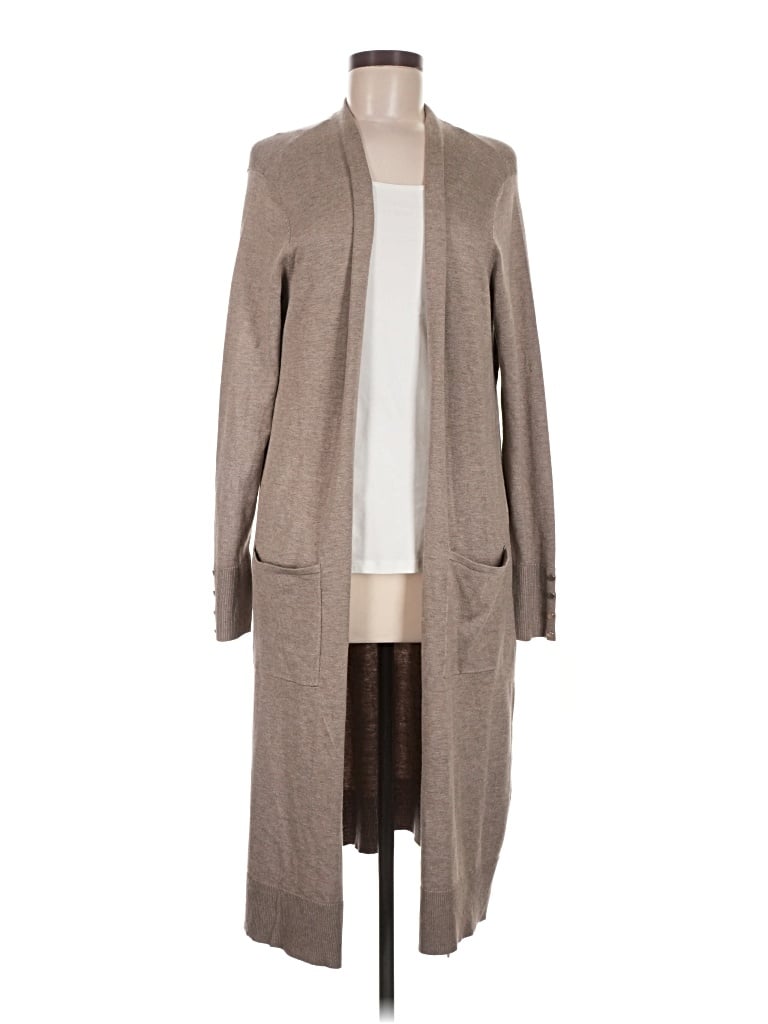 Pre-owned M Magaschoni Cardigan Sweater In Tan