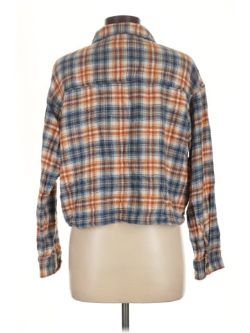 American Eagle Outfitters 3/4 Sleeve Button-Down Shirt (view 2)