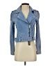 Blank NYC 100% Leather Blue Leather Jacket Size XS - photo 1