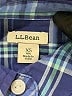 L.L.Bean 100% Cotton Plaid Blue Long Sleeve Button-Down Shirt Size XS - photo 7