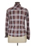 Passport Plaid Brown Burgundy Long Sleeve Button-Down Shirt Size XL - photo 2