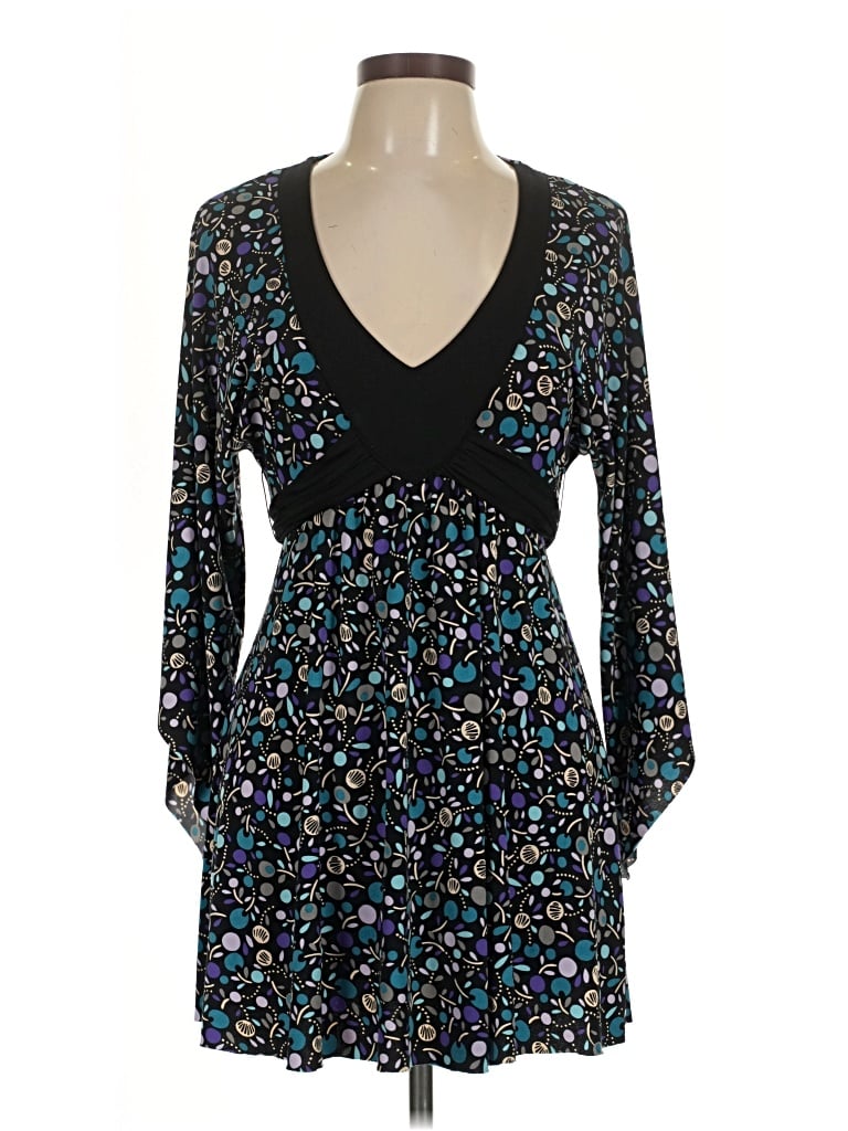 Pre-owned Bisou Bisou Casual Dress In Black
