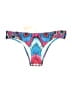 PQ Swim Print Blue Swimsuit Bottoms Size L - photo 1