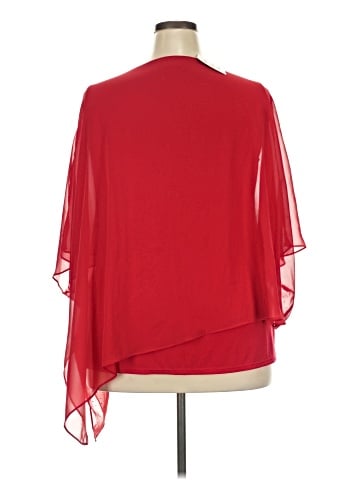 JM Collection Short Sleeve Blouse (view 2)