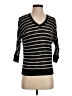 DKNY Stripes Black Pullover Sweater Size S - photo 1