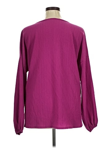 Cotton Bleu Long Sleeve Blouse (view 2)