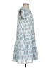 Oliphant 100% Cotton Paisley Blue Casual Dress Size S - photo 4