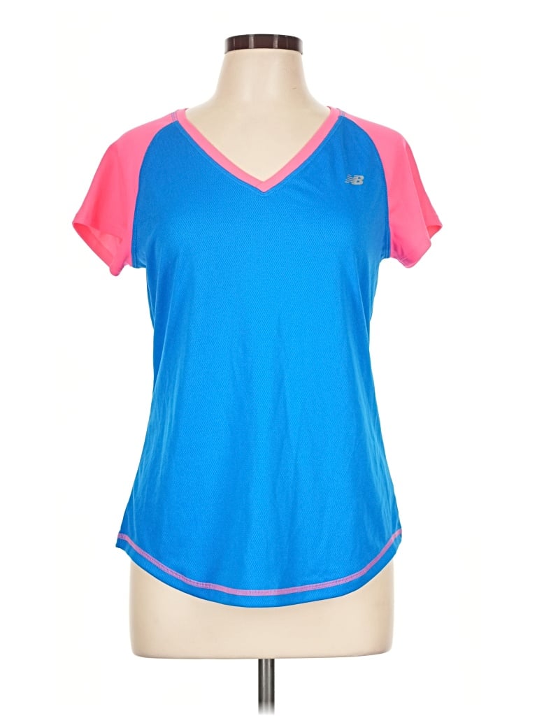 Pre-owned New Balance Active T-shirt In Blue