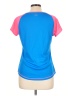 New Balance 100% Polyester Color Block Blue Active T-Shirt Size L - photo 2