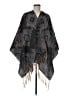 BCBGeneration 100% Polyester Gray Poncho One size - photo 2