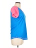 New Balance 100% Polyester Color Block Blue Active T-Shirt Size L - photo 4