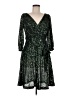 DKNY 100% Polyester Stars Green Cocktail Dress Size 6 - photo 1