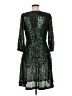 DKNY 100% Polyester Stars Green Cocktail Dress Size 6 - photo 2