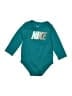 Nike Teal Long Sleeve Onesie 6-9 MO / 9 MO - photo 1