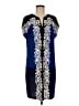 Laundry by Shelli Segal Graphic Blue Casual Dress Size M - photo 1