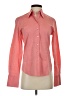 Audrey Talbott Stripes Orange Long Sleeve Button-Down Shirt Size S - photo 1