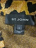 St. John Animal Print Gold Long Sleeve Blouse Size 10 - photo 7